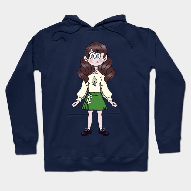 Sweater Girl with Skirt Original Character Named JJ Hoodie by JennaBunnies